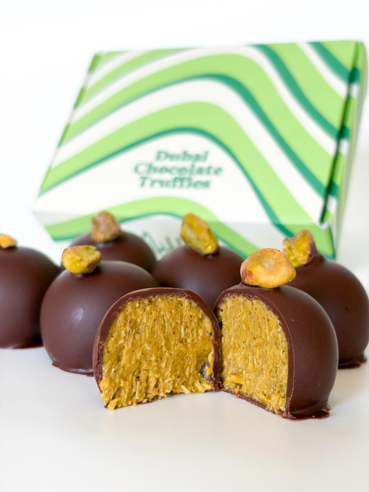 Dubai Truffles – Pistachio & Kataifi Chocolate (6 pcs)