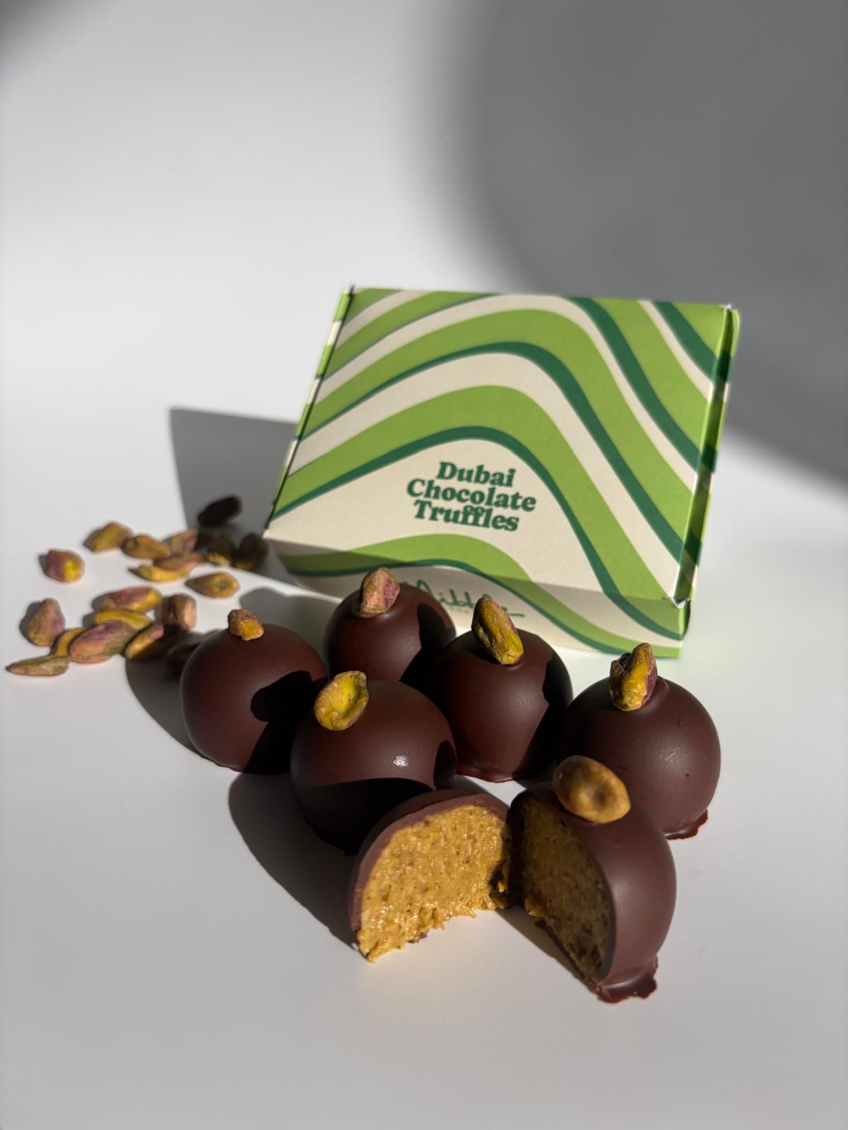 Dubai Truffles – Pistachio & Kataifi Chocolate (6 pcs)