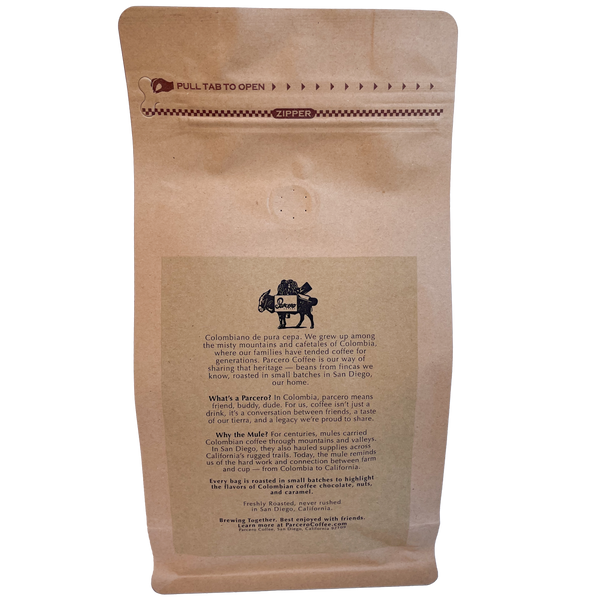 Parcero Coffee Medium Roast |  Presented by Nibble Chocolate